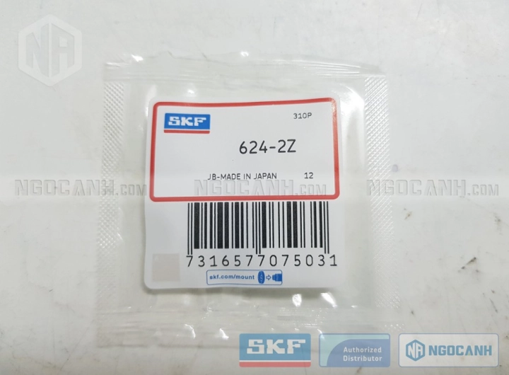 Vòng bi SKF 624-2Z chính hãng phân phối bởi SKF Ngọc Anh - Đại lý ủy quyền SKF Vòng bi SKF 624-2Z chính hãng phân phối bởi SKF Ngọc Anh - Đại lý ủy quyền SKF