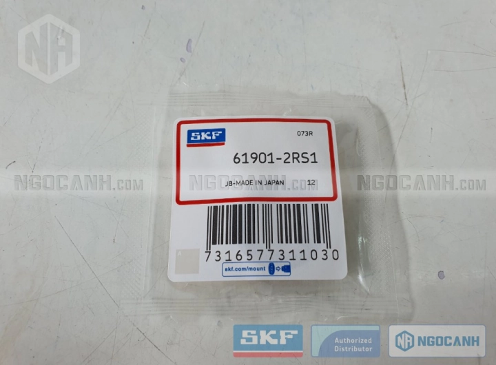 Vòng bi SKF 61901-2RS1 chính hãng phân phối bởi SKF Ngọc Anh - Đại lý ủy quyền SKF Vòng bi SKF 61901-2RS1 chính hãng phân phối bởi SKF Ngọc Anh - Đại lý ủy quyền SKF