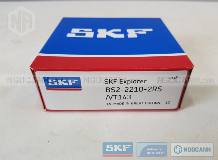 Vòng bi SKF BS2-2210-2RS/VT143 chính hãng phân phối bởi SKF Ngọc Anh - Đại lý ủy quyền SKF Vòng bi SKF BS2-2210-2RS/VT143 chính hãng phân phối bởi SKF Ngọc Anh - Đại lý ủy quyền SKF