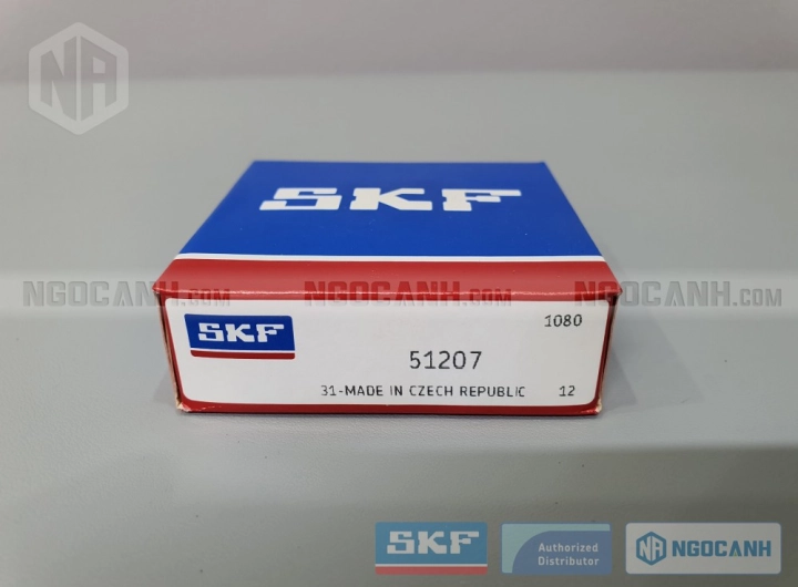 Vòng bi SKF 51207 chính hãng phân phối bởi SKF Ngọc Anh - Đại lý ủy quyền SKF