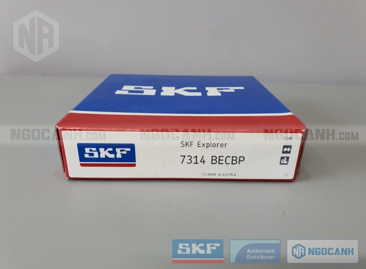 Vòng bi SKF 7314 BECBP chính hãng phân phối bởi SKF Ngọc Anh - Đại lý ủy quyền SKF Vòng bi SKF 7314 BECBP chính hãng phân phối bởi SKF Ngọc Anh - Đại lý ủy quyền SKF