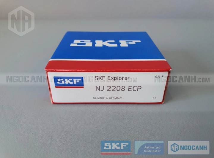 Vòng bi SKF NJ 2208 ECP chính hãng phân phối bởi SKF Ngọc Anh - Đại lý ủy quyền SKF