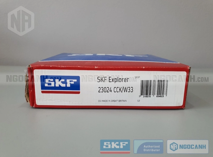 Vòng bi SKF 23024 CCK/W33 chính hãng phân phối bởi SKF Ngọc Anh - Đại lý ủy quyền SKF Vòng bi SKF 23024 CCK/W33 chính hãng phân phối bởi SKF Ngọc Anh - Đại lý ủy quyền SKF