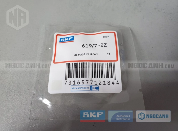 Vòng bi SKF 619/7-2Z chính hãng phân phối bởi SKF Ngọc Anh - Đại lý ủy quyền SKF Vòng bi SKF 619/7-2Z chính hãng phân phối bởi SKF Ngọc Anh - Đại lý ủy quyền SKF