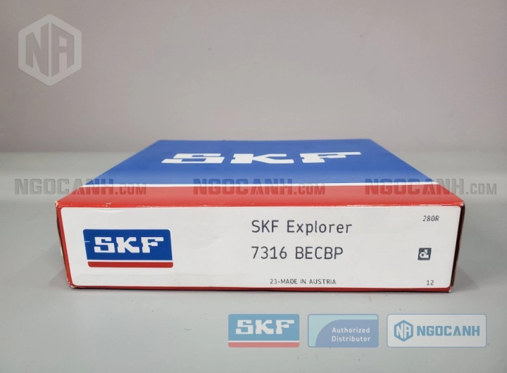 Vòng bi SKF 7316 BECBP chính hãng phân phối bởi SKF Ngọc Anh - Đại lý ủy quyền SKF
