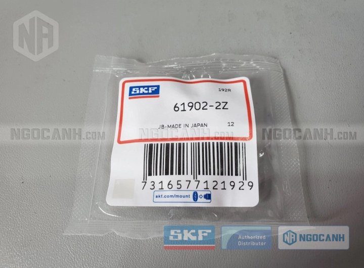 Vòng bi SKF 61902-2Z chính hãng phân phối bởi SKF Ngọc Anh - Đại lý ủy quyền SKF Vòng bi SKF 61902-2Z chính hãng phân phối bởi SKF Ngọc Anh - Đại lý ủy quyền SKF