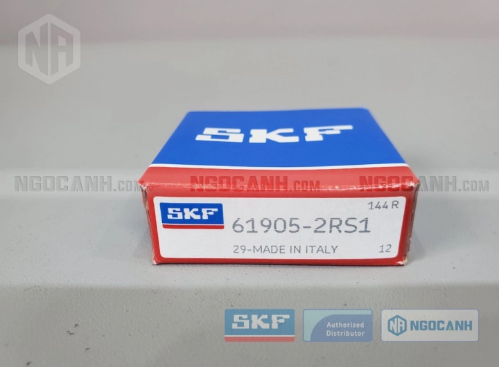 Vòng bi SKF 61905-2RS1 chính hãng phân phối bởi SKF Ngọc Anh - Đại lý ủy quyền SKF Vòng bi SKF 61905-2RS1 chính hãng phân phối bởi SKF Ngọc Anh - Đại lý ủy quyền SKF