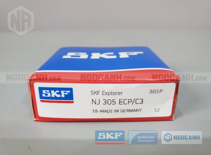 Vòng bi SKF NJ 305 ECP/C3 chính hãng phân phối bởi SKF Ngọc Anh - Đại lý ủy quyền SKF Vòng bi SKF NJ 305 ECP/C3 chính hãng phân phối bởi SKF Ngọc Anh - Đại lý ủy quyền SKF