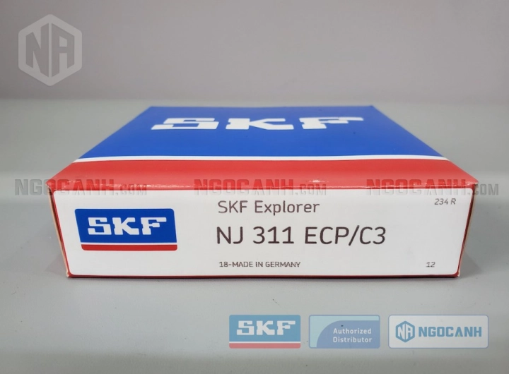 Vòng bi SKF NJ 311 ECP/C3 chính hãng phân phối bởi SKF Ngọc Anh - Đại lý ủy quyền SKF