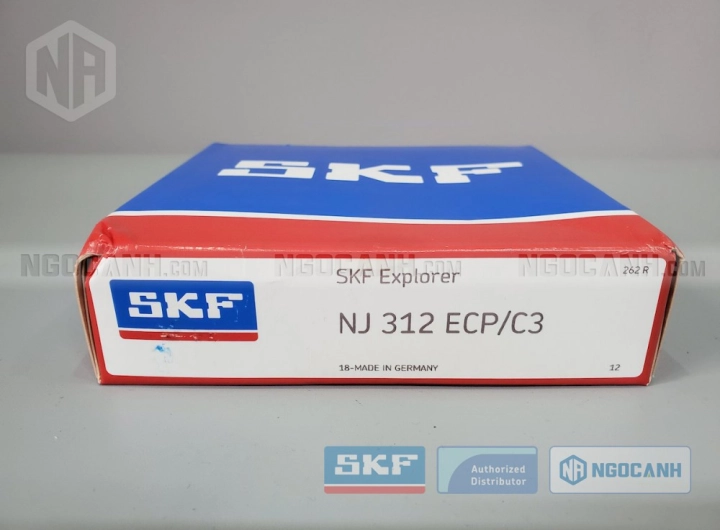 Vòng bi SKF NJ 312 ECP/C3 chính hãng phân phối bởi SKF Ngọc Anh - Đại lý ủy quyền SKF