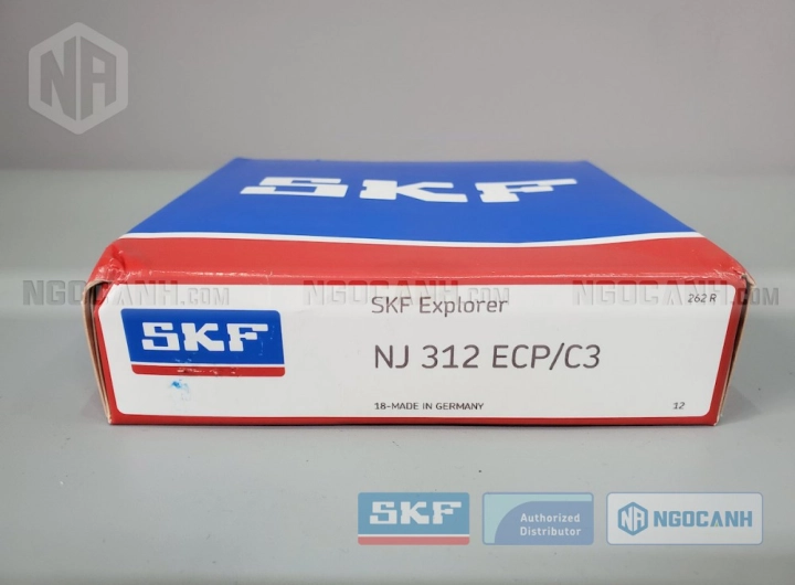 Vòng bi SKF NJ 312 ECP/C3 chính hãng phân phối bởi SKF Ngọc Anh - Đại lý ủy quyền SKF Vòng bi SKF NJ 312 ECP/C3 chính hãng phân phối bởi SKF Ngọc Anh - Đại lý ủy quyền SKF