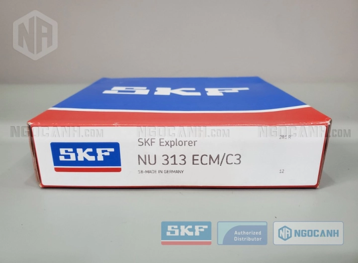 Vòng bi SKF NU 313 ECM/C3 chính hãng phân phối bởi SKF Ngọc Anh - Đại lý ủy quyền SKF
