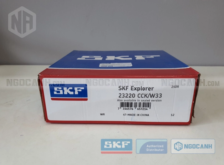 Vòng bi SKF 23220 CCK/W33 chính hãng phân phối bởi SKF Ngọc Anh - Đại lý ủy quyền SKF Vòng bi SKF 23220 CCK/W33 chính hãng phân phối bởi SKF Ngọc Anh - Đại lý ủy quyền SKF