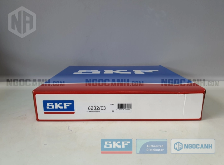 Vòng bi SKF 6232/C3 chính hãng phân phối bởi SKF Ngọc Anh - Đại lý ủy quyền SKF Vòng bi SKF 6232/C3 chính hãng phân phối bởi SKF Ngọc Anh - Đại lý ủy quyền SKF