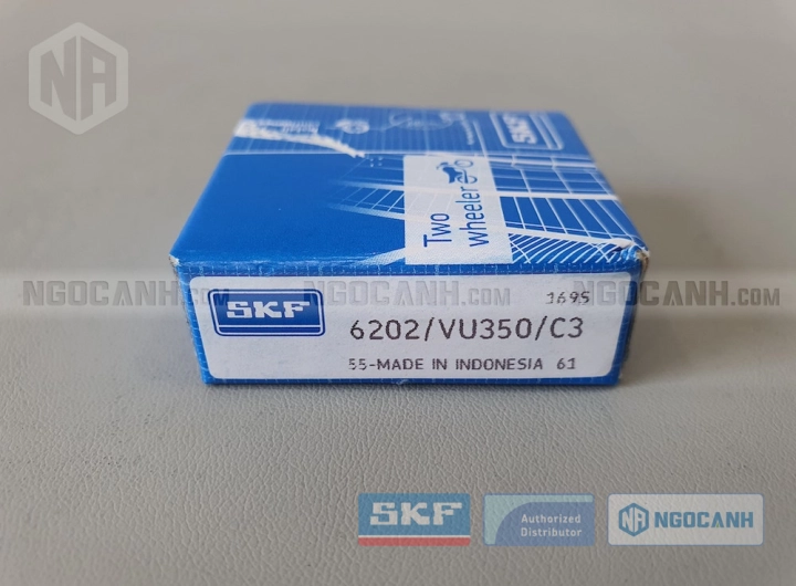 Vòng bi xe máy SKF 6202/VU350/C3 chính hãng phân phối bởi SKF Ngọc Anh - Đại lý ủy quyền SKF