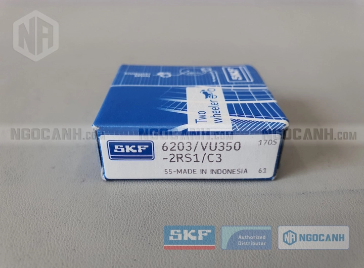 Vòng bi xe máy SKF 6203/VU350-2RS1/C3 chính hãng phân phối bởi SKF Ngọc Anh - Đại lý ủy quyền SKF