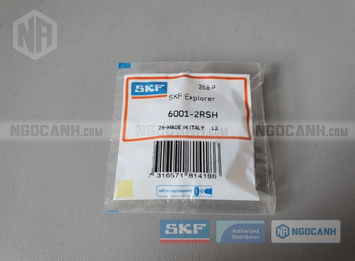 Vòng bi SKF 6001-2RSH chính hãng phân phối bởi SKF Ngọc Anh - Đại lý ủy quyền SKF