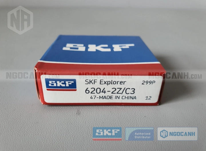 Vòng bi SKF 6204-2Z/C3 chính hãng phân phối bởi SKF Ngọc Anh - Đại lý ủy quyền SKF