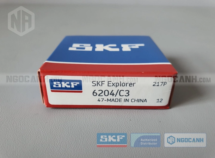 Vòng bi SKF 6204/C3 chính hãng phân phối bởi SKF Ngọc Anh - Đại lý ủy quyền SKF