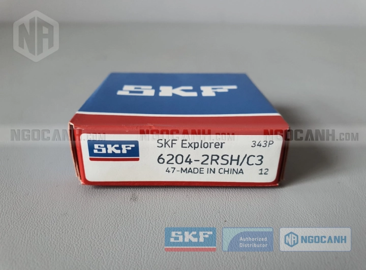 Vòng bi SKF 6204-2RSH/C3 chính hãng phân phối bởi SKF Ngọc Anh - Đại lý ủy quyền SKF