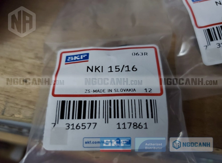 Vòng bi SKF NKI 15/16 chính hãng phân phối bởi SKF Ngọc Anh - Đại lý ủy quyền SKF Vòng bi SKF NKI 15/16 chính hãng phân phối bởi SKF Ngọc Anh - Đại lý ủy quyền SKF