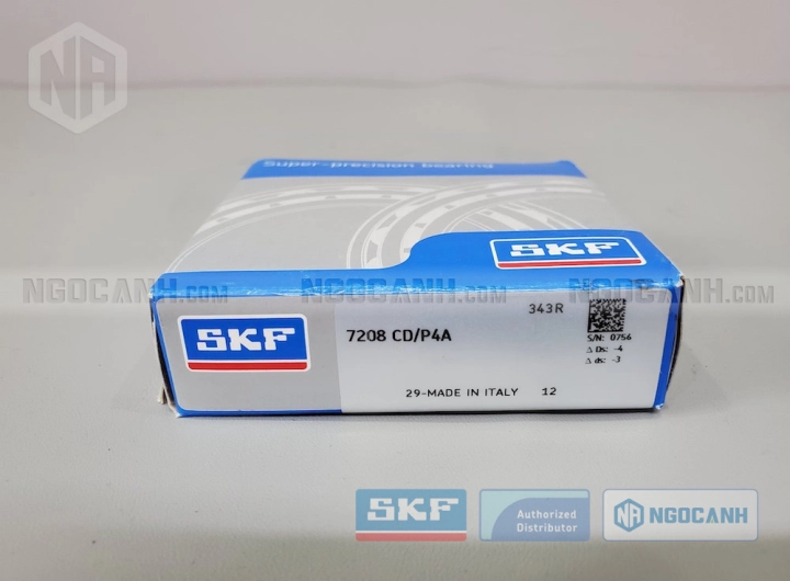 Vòng bi SKF 7208 CD/P4A chính hãng phân phối bởi SKF Ngọc Anh - Đại lý ủy quyền SKF