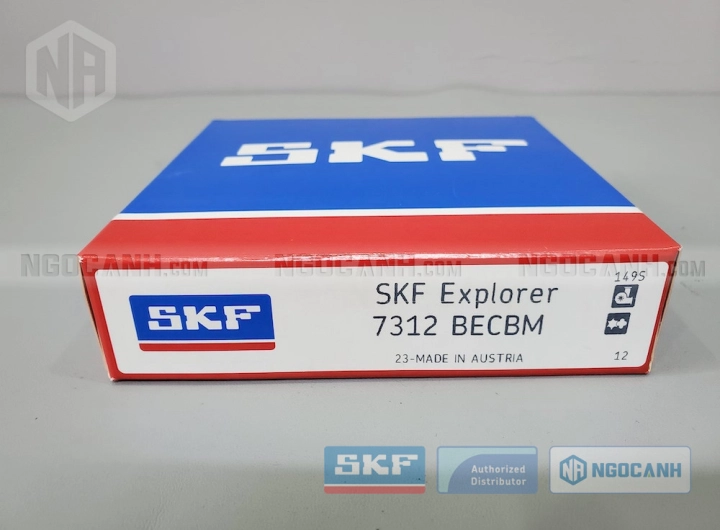 Vòng bi SKF 7312 BECBM chính hãng phân phối bởi SKF Ngọc Anh - Đại lý ủy quyền SKF