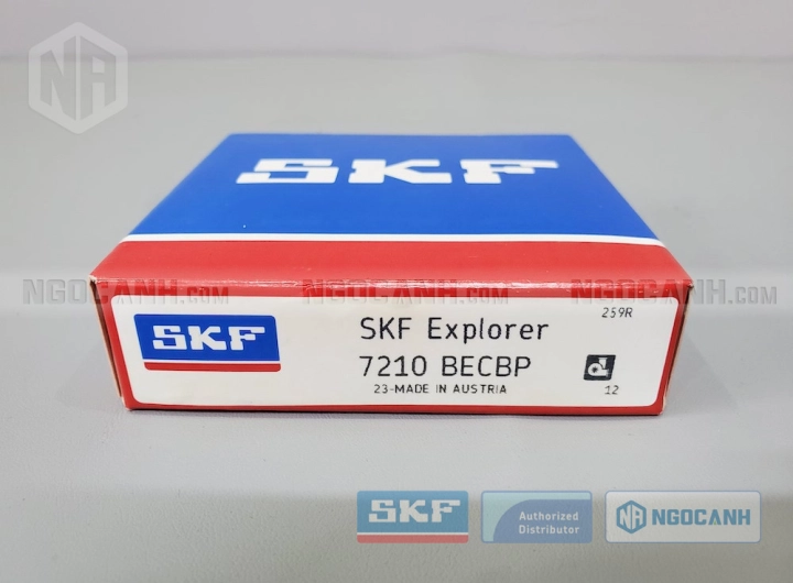 Vòng bi SKF 7210 BECBP chính hãng phân phối bởi SKF Ngọc Anh - Đại lý ủy quyền SKF Vòng bi SKF 7210 BECBP chính hãng phân phối bởi SKF Ngọc Anh - Đại lý ủy quyền SKF