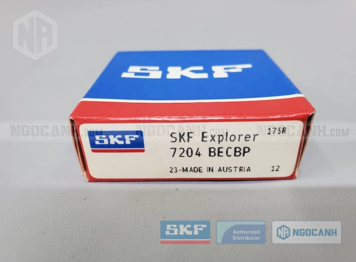 Vòng bi SKF 7204 BECBP chính hãng phân phối bởi SKF Ngọc Anh - Đại lý ủy quyền SKF