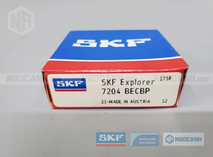 Vòng bi SKF 7204 BECBP chính hãng phân phối bởi SKF Ngọc Anh - Đại lý ủy quyền SKF Vòng bi SKF 7204 BECBP chính hãng phân phối bởi SKF Ngọc Anh - Đại lý ủy quyền SKF