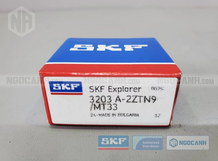 Vòng bi SKF 3203 A-2ZTN9/MT33 chính hãng phân phối bởi SKF Ngọc Anh - Đại lý ủy quyền SKF Vòng bi SKF 3203 A-2ZTN9/MT33 chính hãng phân phối bởi SKF Ngọc Anh - Đại lý ủy quyền SKF
