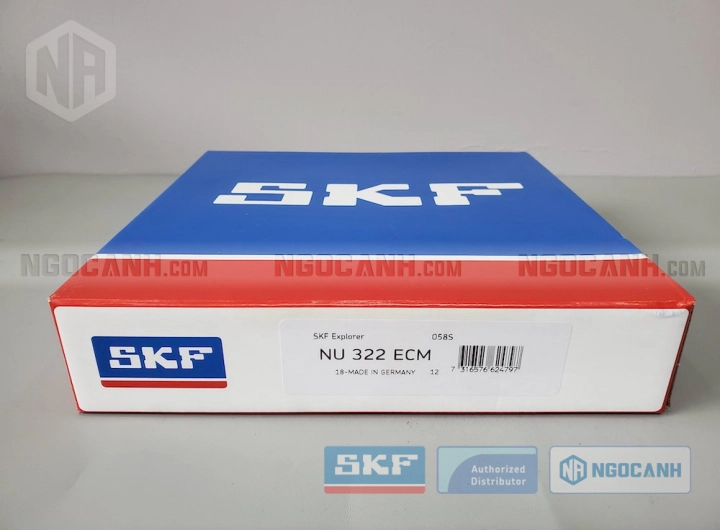 Vòng bi SKF NU 322 ECM chính hãng phân phối bởi SKF Ngọc Anh - Đại lý ủy quyền SKF Vòng bi SKF NU 322 ECM chính hãng phân phối bởi SKF Ngọc Anh - Đại lý ủy quyền SKF