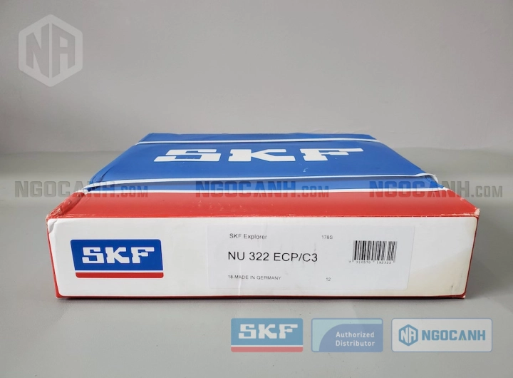 Vòng bi SKF NU 322 ECP/C3 chính hãng phân phối bởi SKF Ngọc Anh - Đại lý ủy quyền SKF