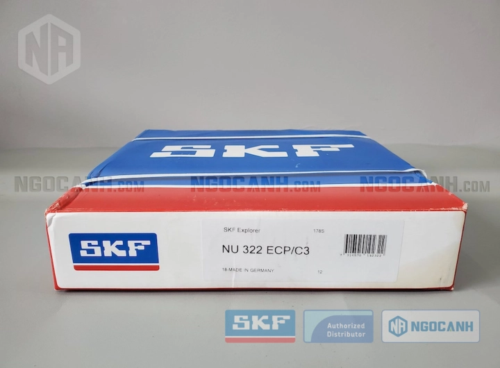 Vòng bi SKF NU 322 ECP/C3 chính hãng phân phối bởi SKF Ngọc Anh - Đại lý ủy quyền SKF Vòng bi SKF NU 322 ECP/C3 chính hãng phân phối bởi SKF Ngọc Anh - Đại lý ủy quyền SKF