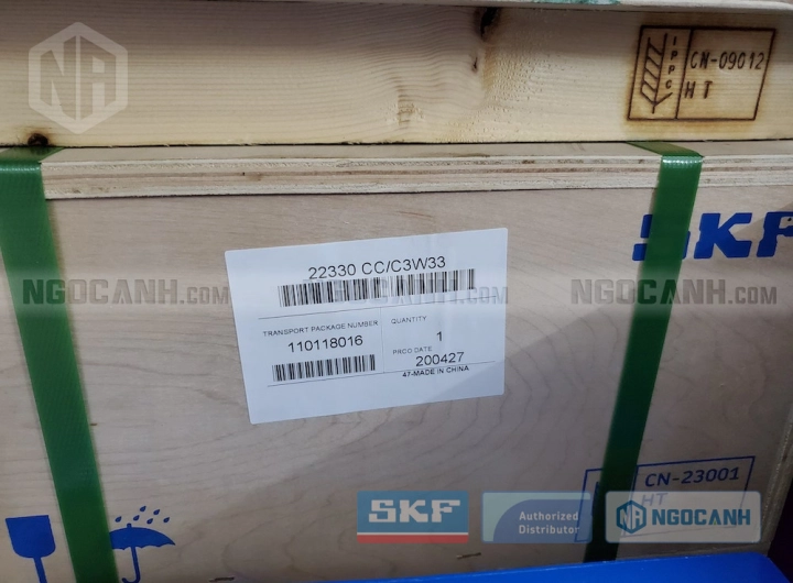Vòng bi SKF 22230 CC/C3W33 chính hãng phân phối bởi SKF Ngọc Anh - Đại lý ủy quyền SKF Vòng bi SKF 22230 CC/C3W33 chính hãng phân phối bởi SKF Ngọc Anh - Đại lý ủy quyền SKF