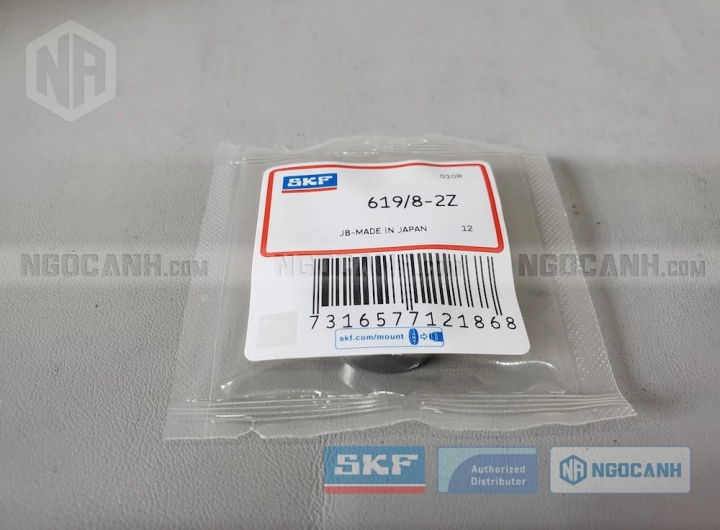 Vòng bi SKF 619/8-2Z chính hãng phân phối bởi SKF Ngọc Anh - Đại lý ủy quyền SKF