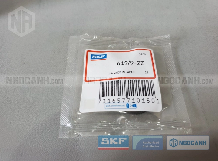 Vòng bi SKF 619/9-2Z chính hãng phân phối bởi SKF Ngọc Anh - Đại lý ủy quyền SKF Vòng bi SKF 619/9-2Z chính hãng phân phối bởi SKF Ngọc Anh - Đại lý ủy quyền SKF