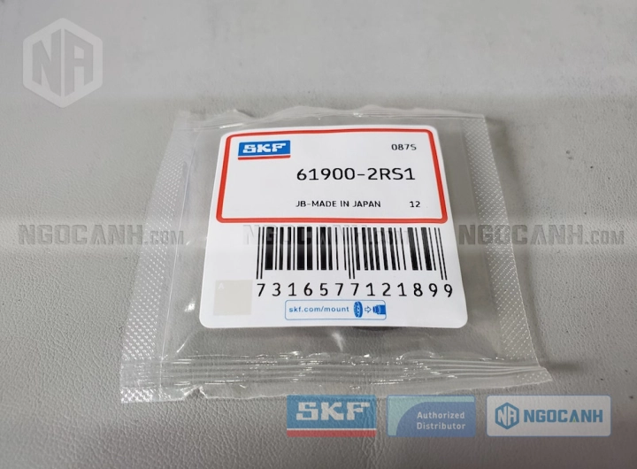 Vòng bi SKF 61900-2RS1 chính hãng phân phối bởi SKF Ngọc Anh - Đại lý ủy quyền SKF
