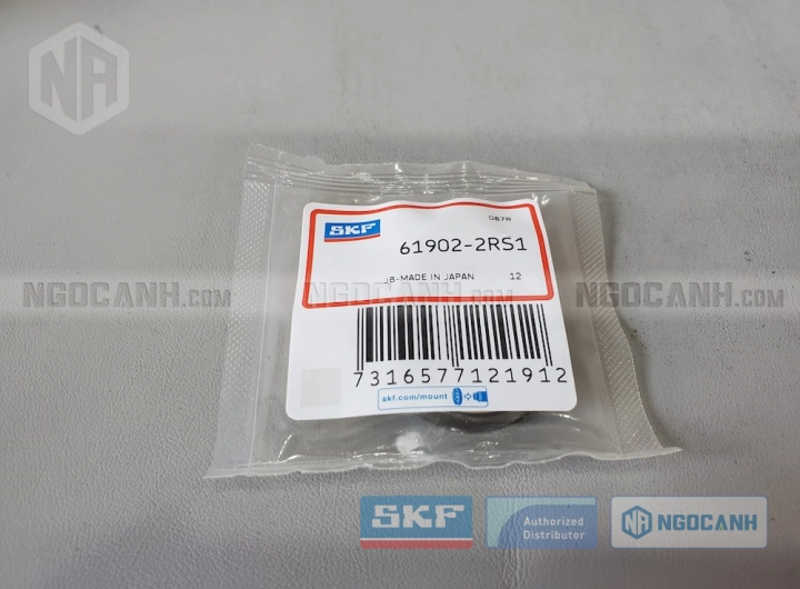 Vòng bi SKF 61902-2RS1 chính hãng phân phối bởi SKF Ngọc Anh - Đại lý ủy quyền SKF