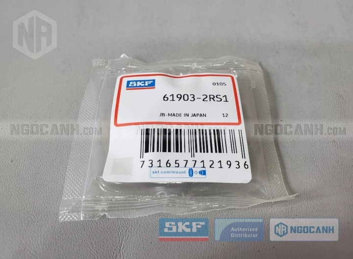 Vòng bi SKF 61903-2RS1 chính hãng phân phối bởi SKF Ngọc Anh - Đại lý ủy quyền SKF