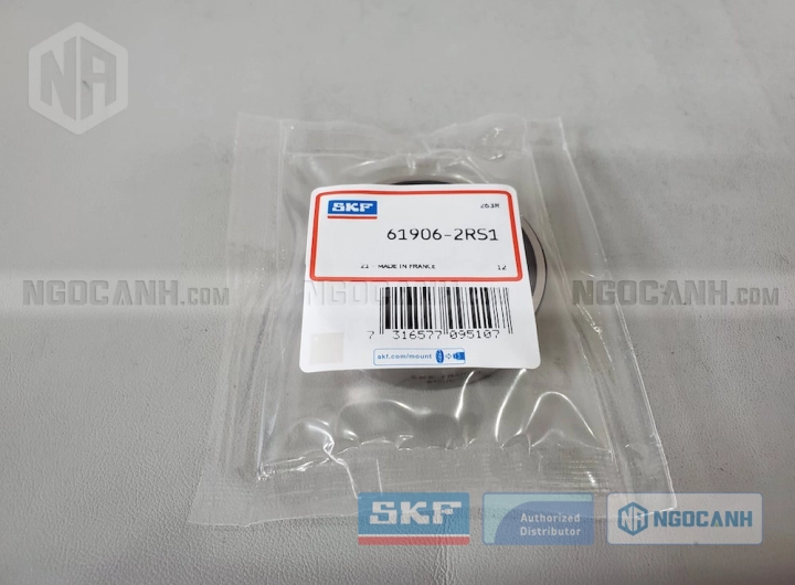 Vòng bi SKF 61906-2RS1 chính hãng phân phối bởi SKF Ngọc Anh - Đại lý ủy quyền SKF