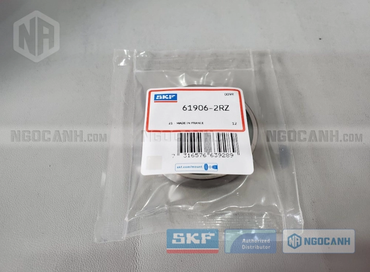 Vòng bi SKF 61906-2RZ chính hãng phân phối bởi SKF Ngọc Anh - Đại lý ủy quyền SKF