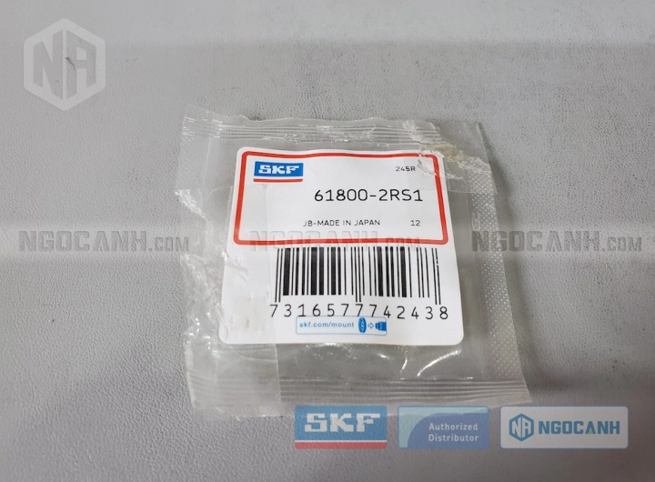 Vòng bi SKF 61800-2RS1 chính hãng phân phối bởi SKF Ngọc Anh - Đại lý ủy quyền SKF Vòng bi SKF 61800-2RS1 chính hãng phân phối bởi SKF Ngọc Anh - Đại lý ủy quyền SKF
