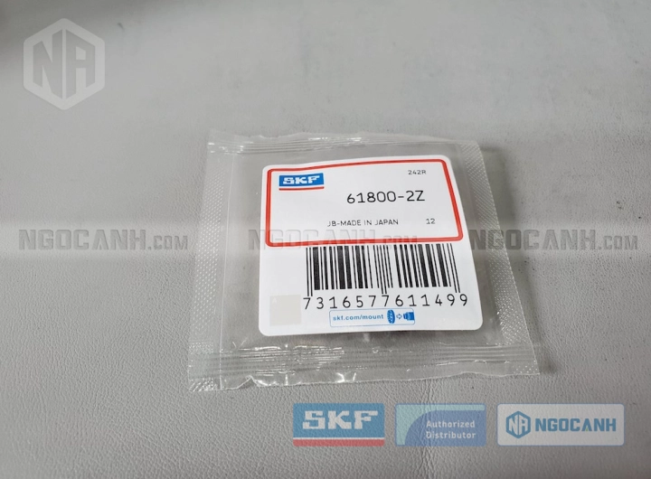 Vòng bi SKF 61800-2Z chính hãng phân phối bởi SKF Ngọc Anh - Đại lý ủy quyền SKF