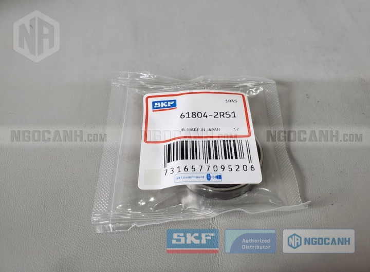 Vòng bi SKF 61804-2RS1 chính hãng phân phối bởi SKF Ngọc Anh - Đại lý ủy quyền SKF Vòng bi SKF 61804-2RS1 chính hãng phân phối bởi SKF Ngọc Anh - Đại lý ủy quyền SKF