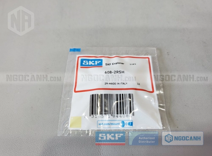 Vòng bi SKF 608-2RSH chính hãng phân phối bởi SKF Ngọc Anh - Đại lý ủy quyền SKF