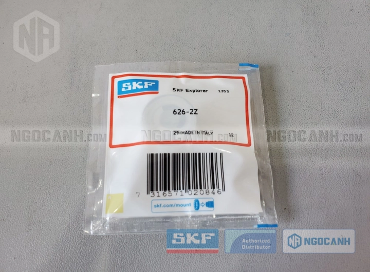 Vòng bi SKF 626-2Z chính hãng phân phối bởi SKF Ngọc Anh - Đại lý ủy quyền SKF