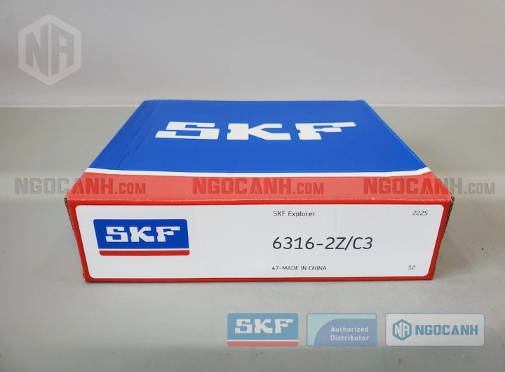 Vòng bi SKF 6316-2Z/C3 chính hãng phân phối bởi SKF Ngọc Anh - Đại lý ủy quyền SKF