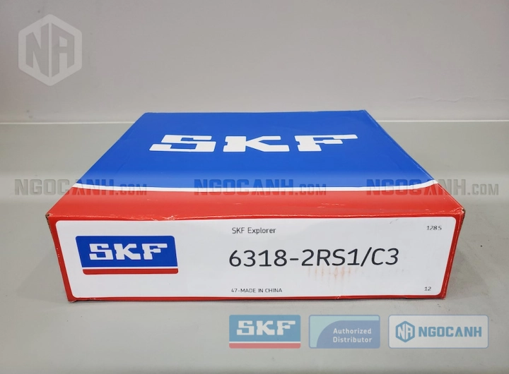 Vòng bi SKF 6318-2RS1/C3 chính hãng phân phối bởi SKF Ngọc Anh - Đại lý ủy quyền SKF