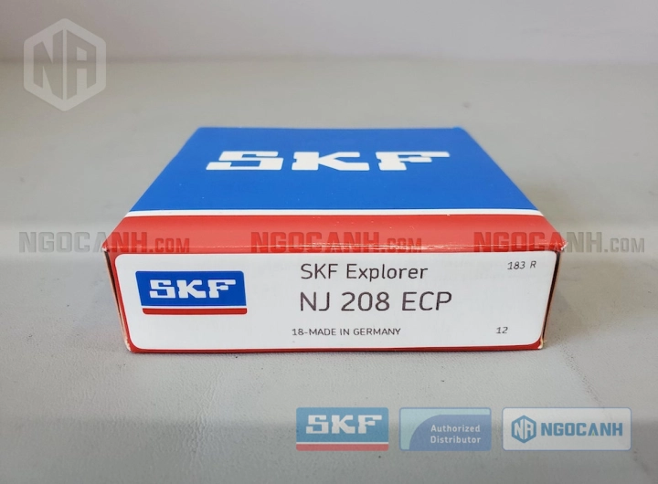 Vòng bi SKF NJ 208 ECP chính hãng phân phối bởi SKF Ngọc Anh - Đại lý ủy quyền SKF